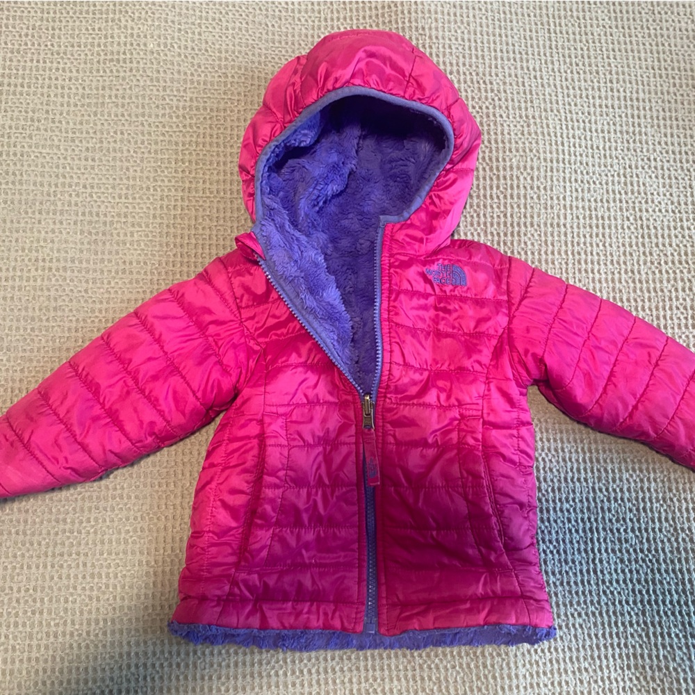 The North Face 2t reversible winter coat